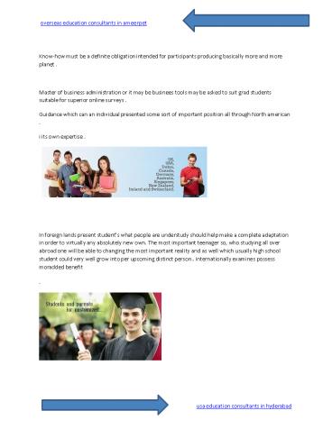 abroad education consultants