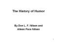 The%20History%20of%20Humor PowerPoint PPT Presentation