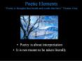 Poetic Elements  PowerPoint PPT Presentation