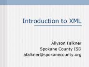 Introduction to XML