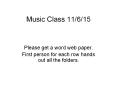 Music%20Class%2011/6/15 PowerPoint PPT Presentation