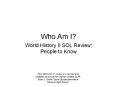 Who Am I? PowerPoint PPT Presentation