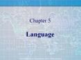 Chapter 5 Language PowerPoint PPT Presentation