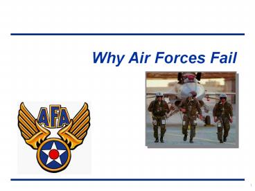 Why Air Forces Fail