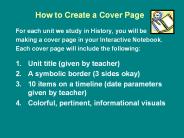 How to Create a Cover Page