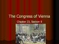 The Congress of Vienna PowerPoint PPT Presentation