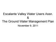 Escalante Valley Water Users Assn.