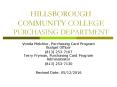 HILLSBOROUGH COMMUNITY COLLEGE PURCHASING DEPARTMENT PowerPoint PPT Presentation