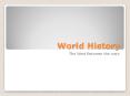World History PowerPoint PPT Presentation