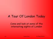 A Tour Of London Today
