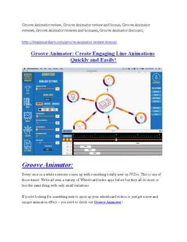 Groove Animator review- Groove Animator (MEGA) $21,400 bonus