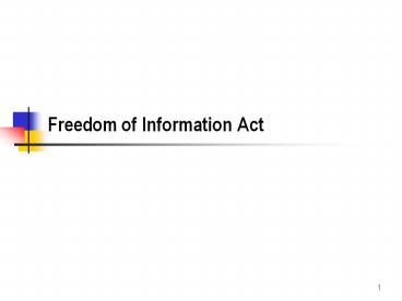 Freedom of Information Act