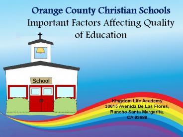 christian schools in orange county CA