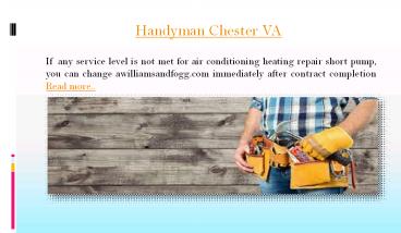 handyman chester VA
