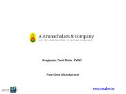 Ghee Manufacturers - A Arunachalam & Company