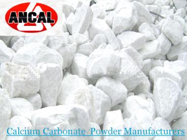 Calcium Carbonate Powder Manufacturer