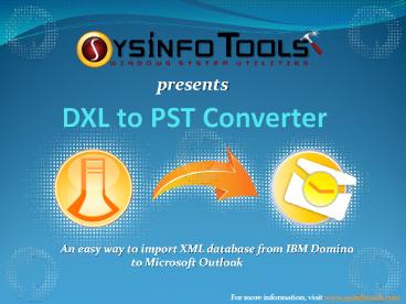 DXL to PST Converter