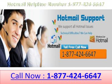 hotmail helpline number