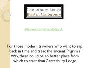 canterbury lodge
