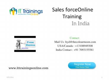 Salesforce Developer Online Training