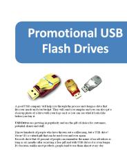 Promotional USB Flash Drives