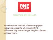 Fast Food Delivery London