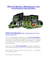 WSO Cash Machine review & bonus - I was Shocked!