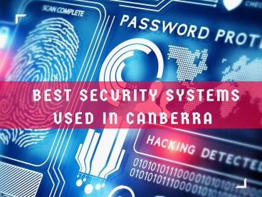 SECURITY 1- CANBERRA’S TRUSTED SECURITY COMPANY