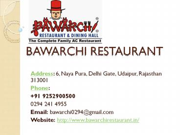 Best restaurant in udaipur