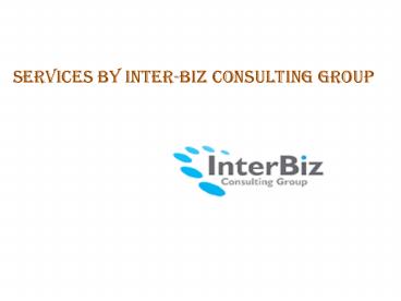 services by inter-biz consulting
