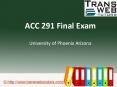 ACC 291 Final Exam Answers Free : ACC 291 Final Exam - Transweb E Tutors PowerPoint PPT Presentation