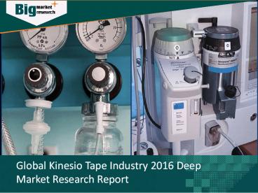 Kinesio Tape Industry Analysis, Strategies & Growth 2016