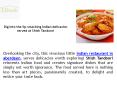 Dig into the lip smacking Indian delicacies served at Shish Tandoori PowerPoint PPT Presentation