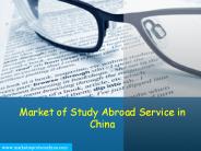 Market of Study Abroad Service in China