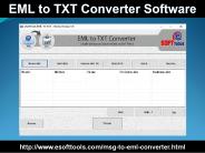 EML to TXT Converter Software.