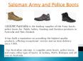 Saloman Army and Police Boots PowerPoint PPT Presentation