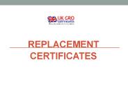 Replacement Certificates
