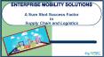 Enterprise Mobility Solutions – Offering Supply Chain and Logistics a Lucrative Potential PowerPoint PPT Presentation