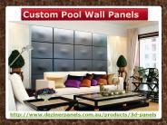 Custom pool wall panels