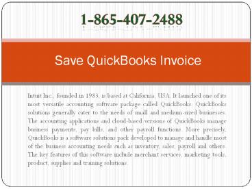 1-865-407-2488 Save Quickbooks Invoice Support (1)