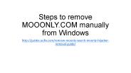 Steps to remove MOOONLY.COM manually from Windows
