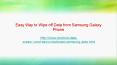 Easy Way to Wipe off Data from Samsung Galaxy Phone PowerPoint PPT Presentation