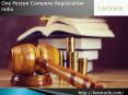 One Person Company Registration India PowerPoint PPT Presentation