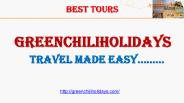 GreenChiliHolidays Offering Best Tours All Over The India