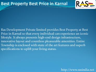 Best Property BEST Price in Karnal