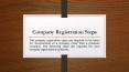 Company Registration Steps PowerPoint PPT Presentation