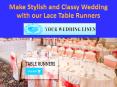 Make Stylish & Classy Wedding with our Lace Table Runners PowerPoint PPT Presentation