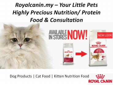 Pet Health Nutrition-Royalcanin.my