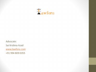 Lawforu-Sai Krishna Azad