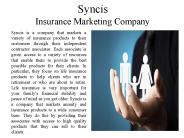 Syncis - Insurance Marketing Company (1)